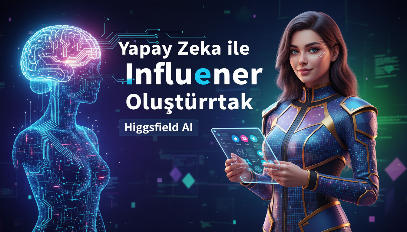 Illustration for blog section about: Yapay Zeka ile Influencer Oluşturmak | Higgsfield AI, image 1