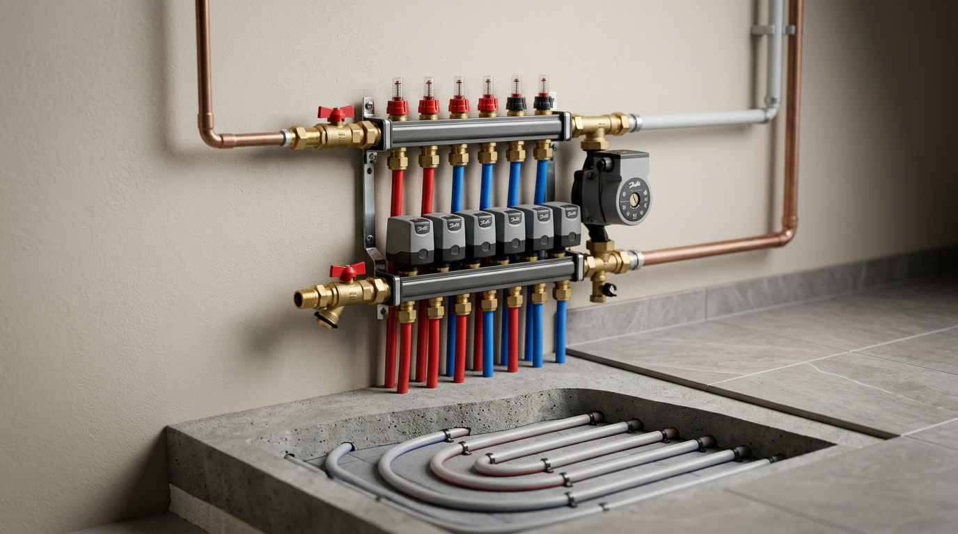 danfoss termostat ve yerden ısıtma sistemleri