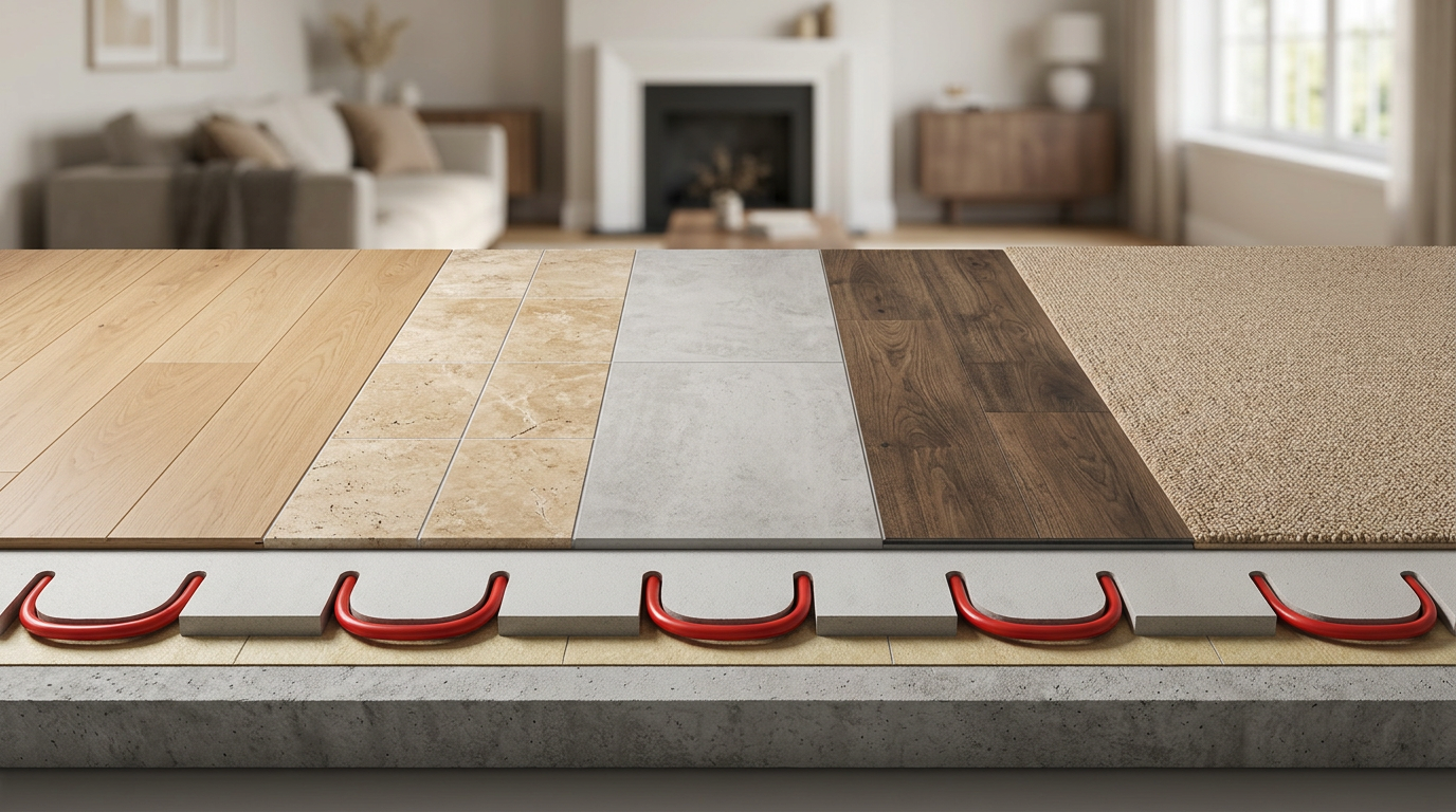 Yerden ısıtma sisteminde en çok tercih edilen zemin kaplamaları