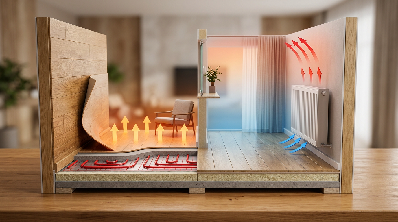 Yerden ısıtma ve radyatör ısıtma karşılaştırması nasıl yapılır?