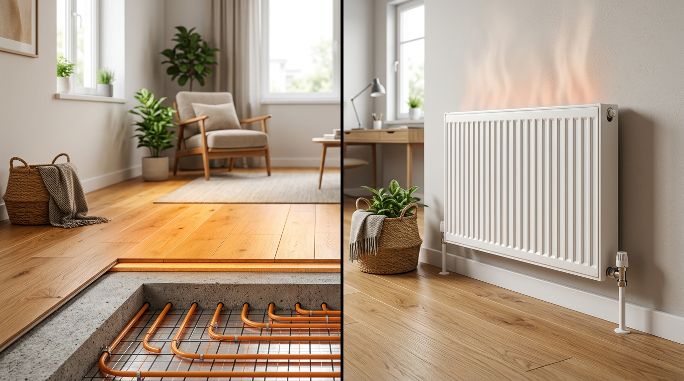 Yerden ısıtma ve radyatör ısıtma karşılaştırması nasıl yapılır?