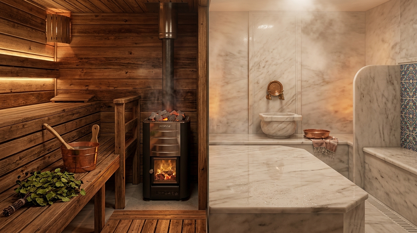 Sauna Isıtma Hamam Isıtma sistemleri
