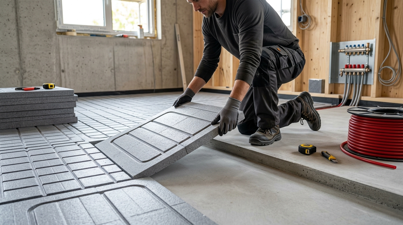 Illustration for blog section about: yerden ısıtma montaj adımları, image 1