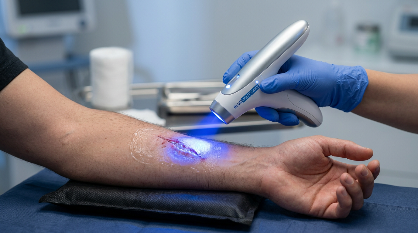 Illustration for blog section about: Yara Bakım Mavi Işın Teknolojisi, image 2